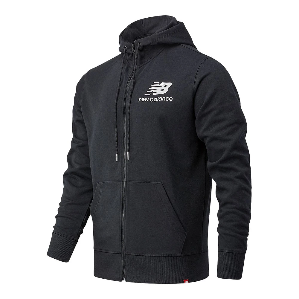 New Balance Men's Essential Stacked Full Zip Hoodie