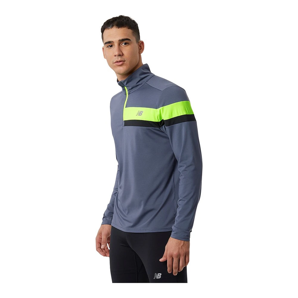 New Balance Men's Accelerate 1/4 Zip Long Sleeve Top