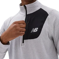 New Balance Men's Heat Grid Half Zip Long Sleeve Top