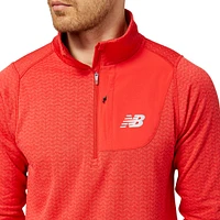 New Balance Men's Heat Grid Half Zip Long Sleeve Top