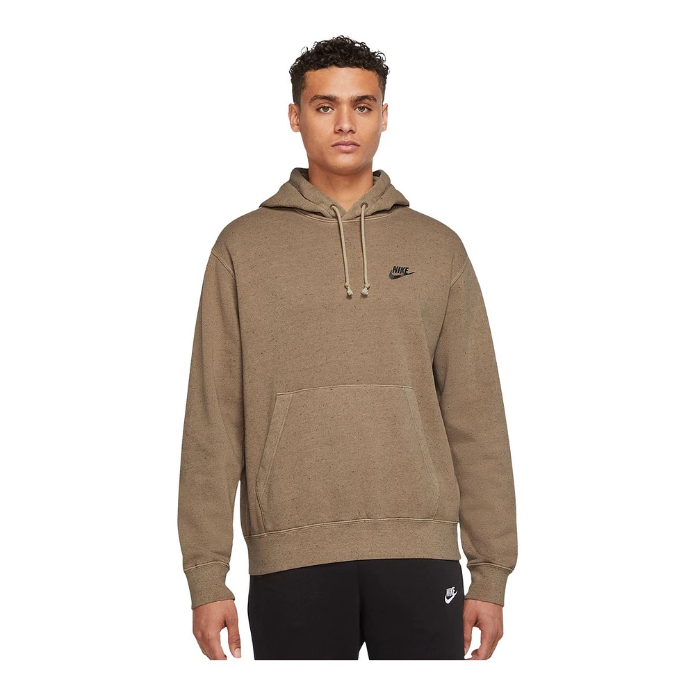 Nike Sportswear Men's Club+ Brushed-Back Revival Hoodie, Pullover, Fleece, Drawstring