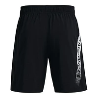 Under Armour Men's Woven Graphic 8" Shorts, Loose/Relaxed Fit, Gym, Drawstring, Lightweight