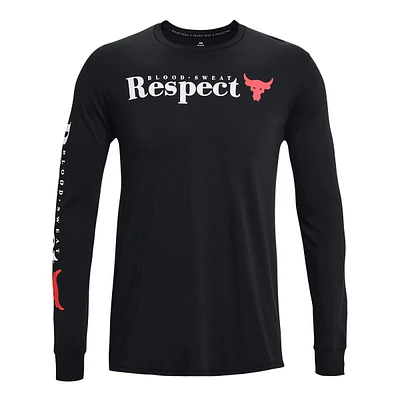 Under Armour Men's Project Rock Respect Long Sleeve T Shirt