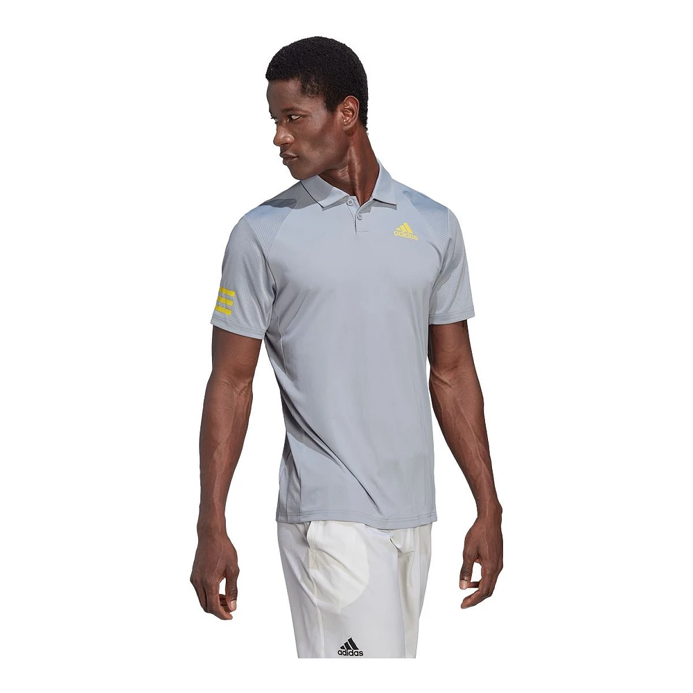 adidas Men's Club 3-Stripe Polo T shirt