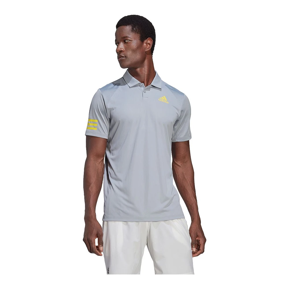 adidas Men's Club 3-Stripe Polo T shirt