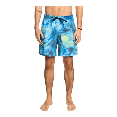 Quiksilver Men's Ocean Mix Swim Volley Shorts, 17", 4-Way Stretch