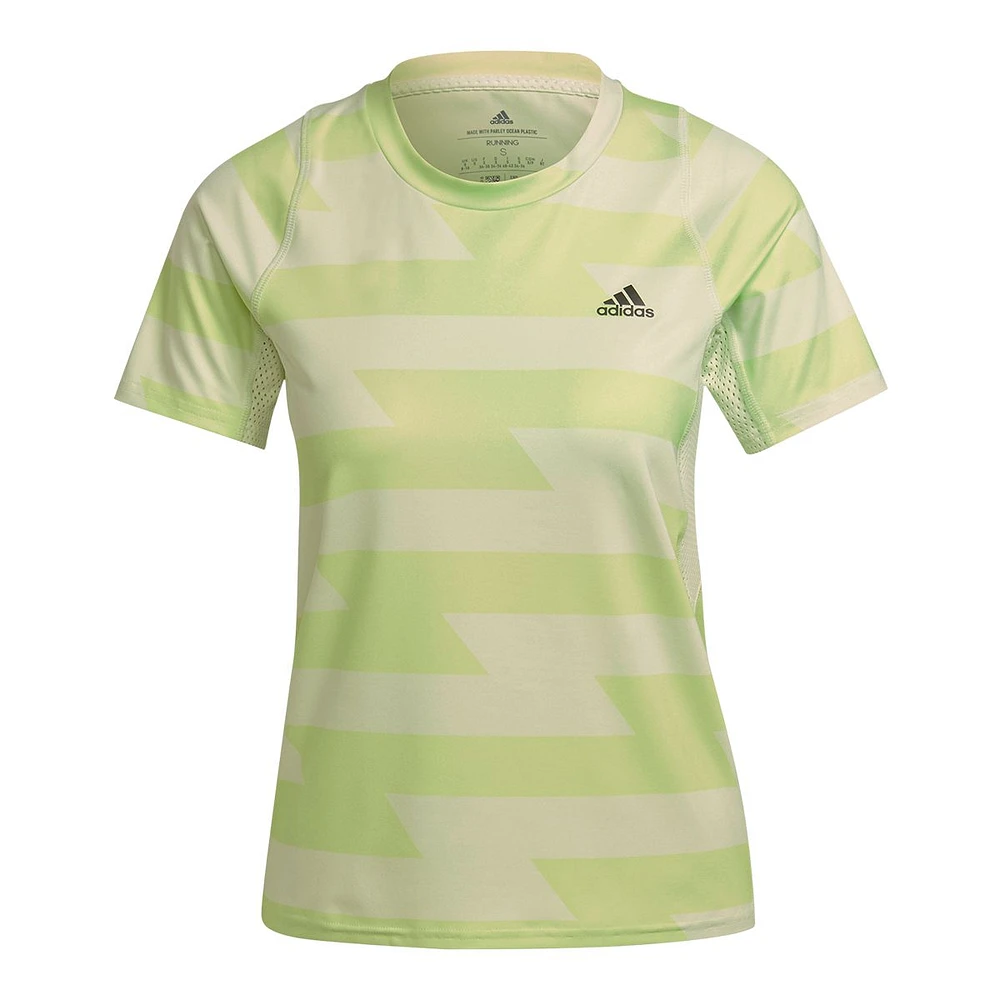 adidas Men's Run Fast All Over Print T Shirt