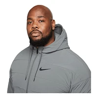 Nike Men's Therma-FIT Full Zip Jacket Hoodie, Fleece, Water-Resistant