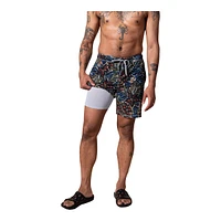 Saxx Men's Oh Buoy 2 1 Swim Volley Shorts, 7", Quick-Dry