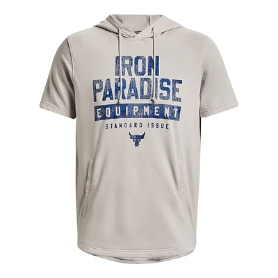 Under Armour Men's Project Rock Iron Paradise Pullover Short Sleeve Hoodie