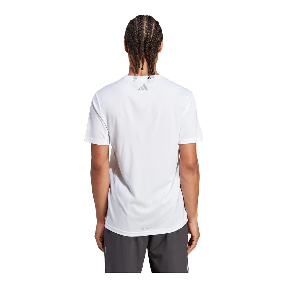 adidas Men's Run Icons 3 Bar T Shirt