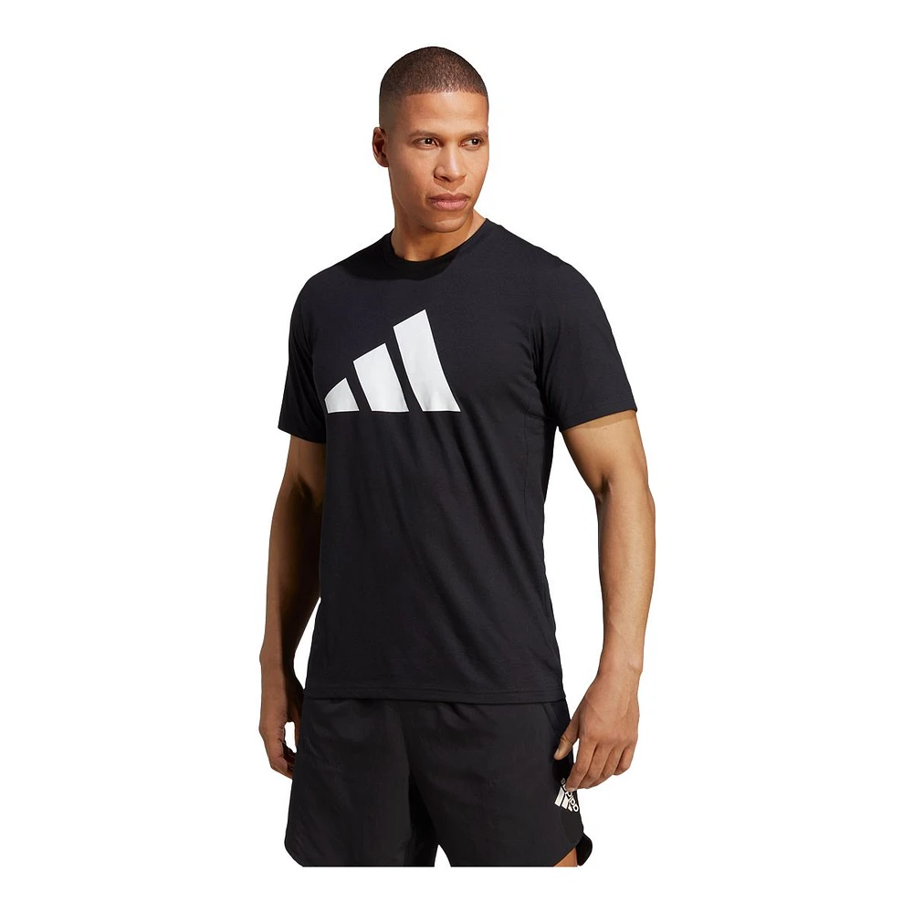 adidas Men's Extended TR 3 Bar Logo T Shirt