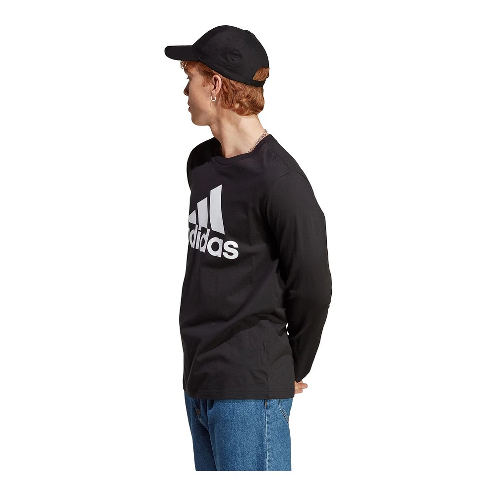 adidas Men's Sportswear Big Logo SJ Long Sleeve T Shirt