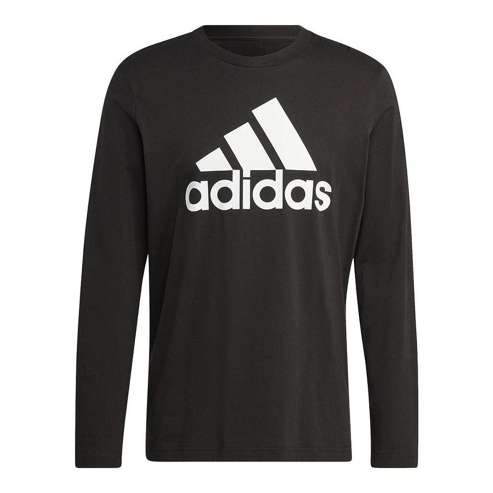 adidas Men's Sportswear Big Logo SJ Long Sleeve T Shirt