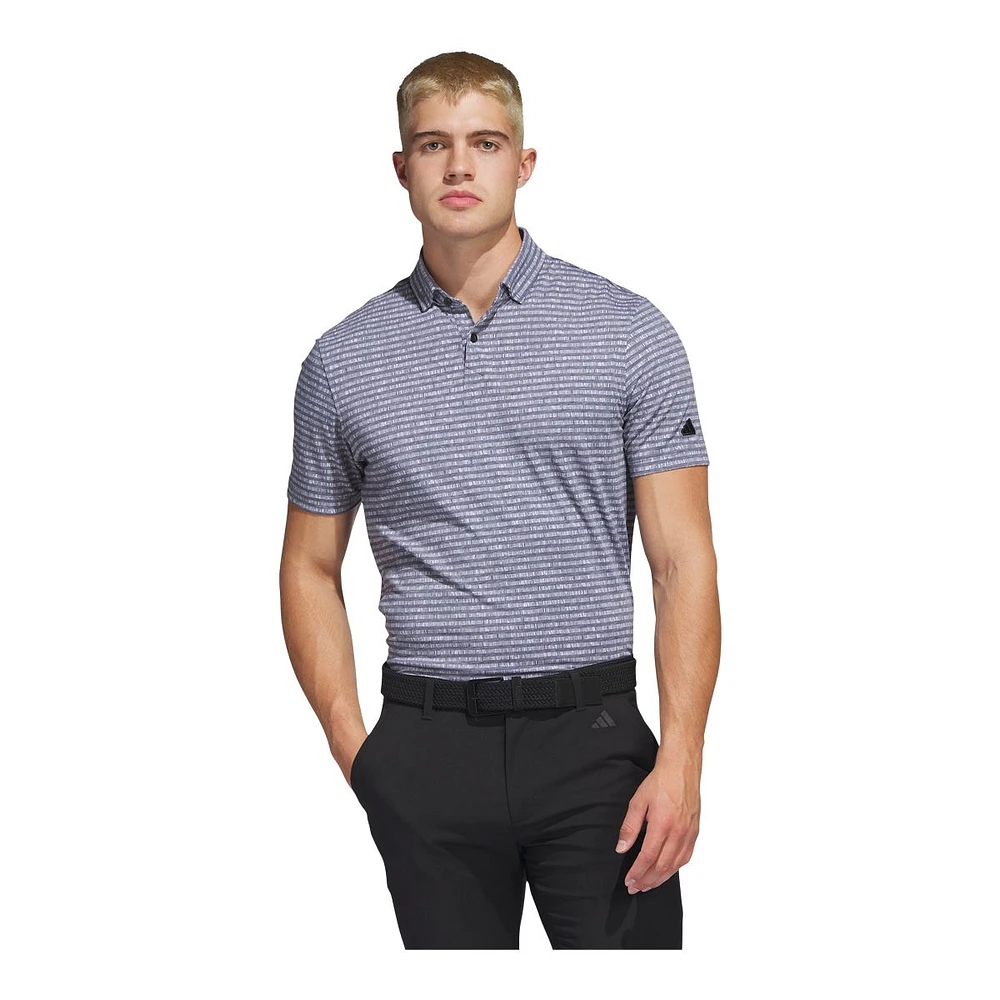 adidas Golf Men's Go-To Stripe Polo T Shirt