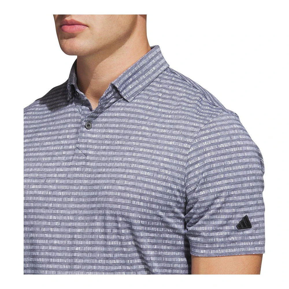 adidas Golf Men's Go-To Stripe Polo T Shirt