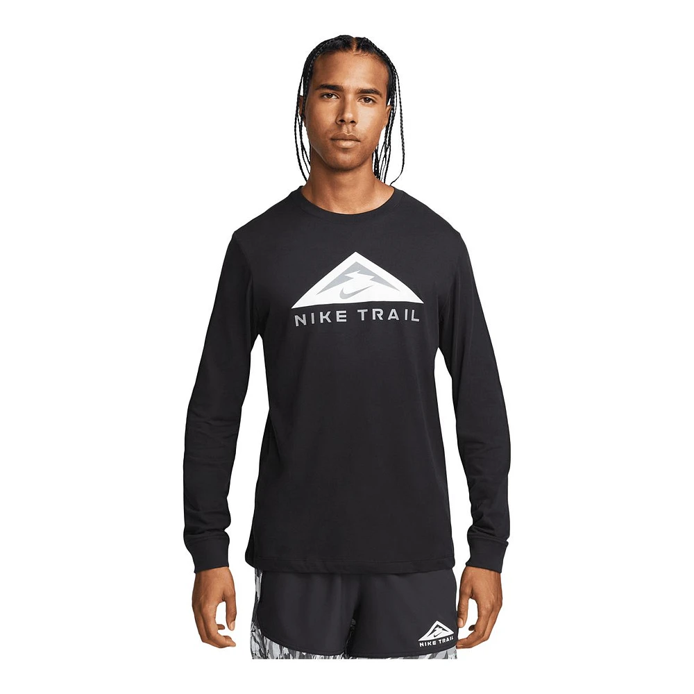 Nike Men's Trail Run Graphic Long Sleeve T Shirt