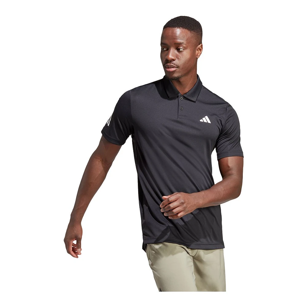 adidas Men's Club 3-Stripe Polo T Shirt