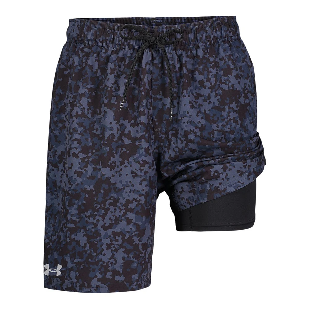 Under Armour Men's Crystal Speckle Compression Swim Shorts