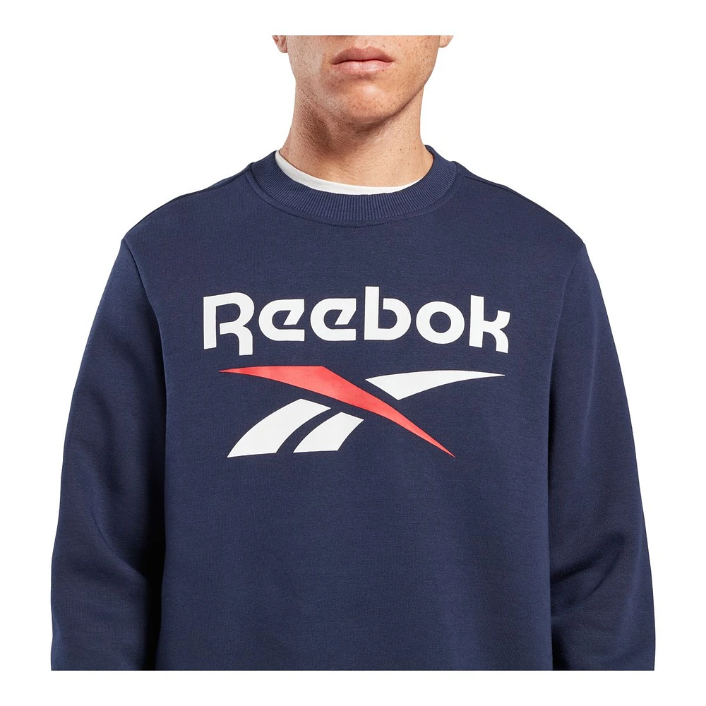 Reebok Men's Id Stacked Logo Sweatshirt