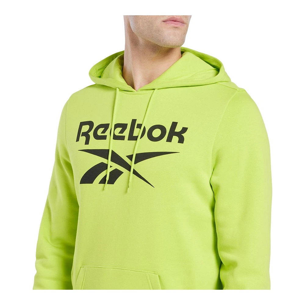 Reebok Men's Id Fleece Stacked Logo Pullover Hoodie