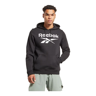 Reebok Men's Id Fleece Stacked Logo Pullover Hoodie