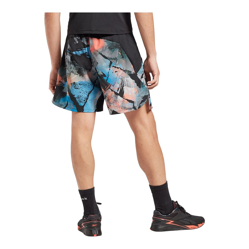 Reebok Men's TS Strength 3.0 All over print Shorts