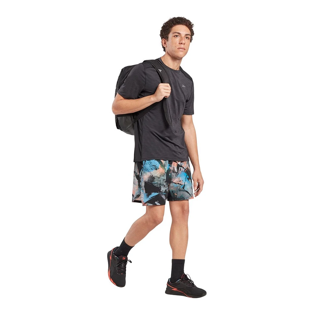 Reebok Men's TS Strength 3.0 All over print Shorts