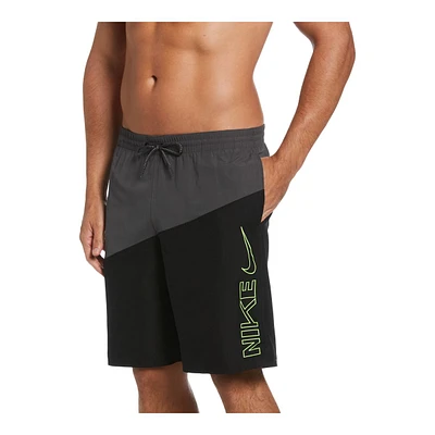 Nike Men's Block Swoosh 9 Inch Volley Shorts