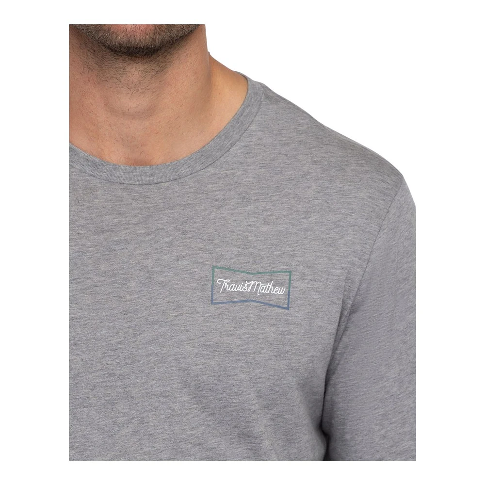 TravisMathew Men's Lookout Point Long Sleeve T Shirt