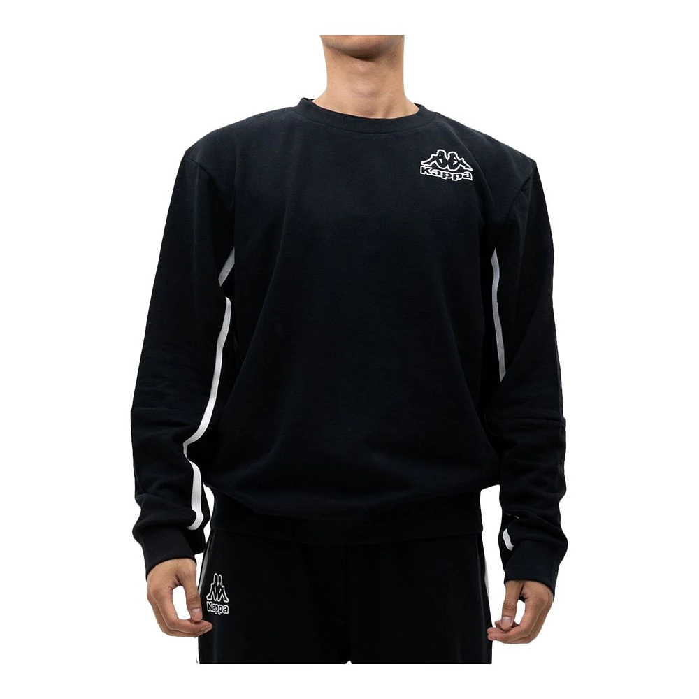 Kappa Sport Logo Damian Long Sleeve Fleece Top - Black