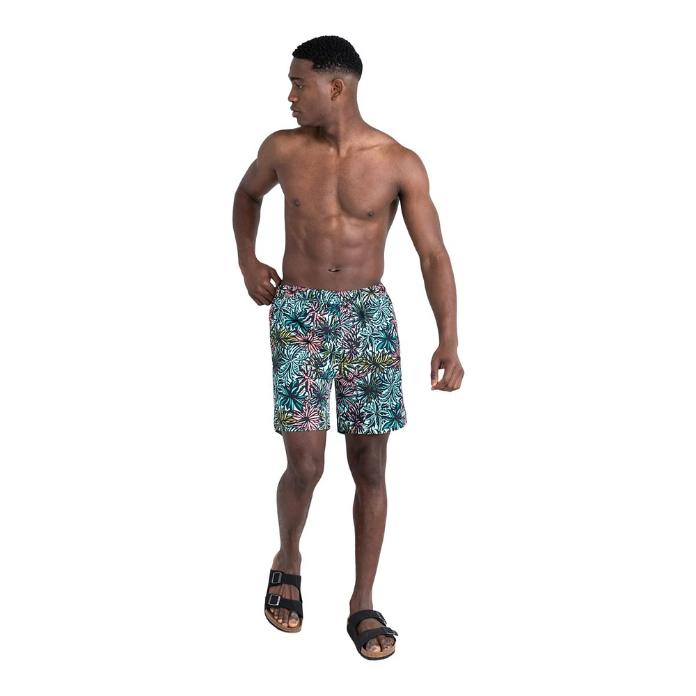 Saxx Men's Go Coastal 7 Inch 2 1 Volley Shorts