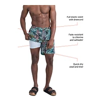 Saxx Men's Go Coastal 7 Inch 2 1 Volley Shorts