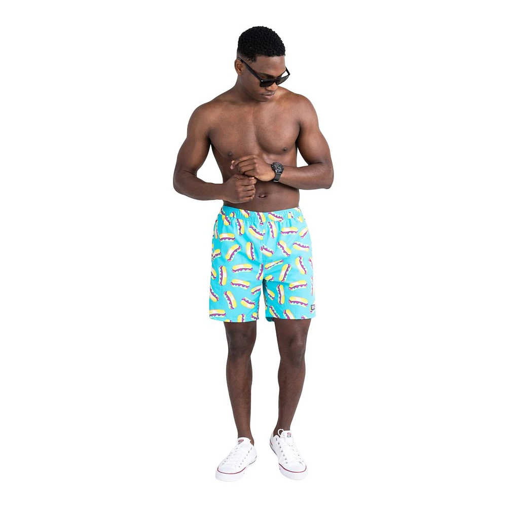 Saxx Men's Go Coastal 7 Inch 2 1 Volley Shorts