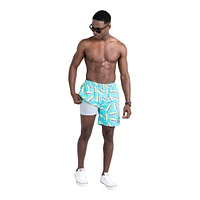 Saxx Men's Go Coastal 7 Inch 2 1 Volley Shorts