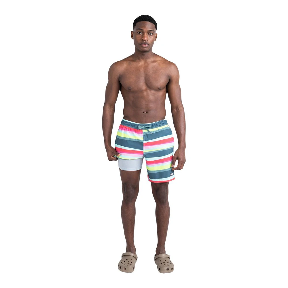 Saxx Men's Oh Buoy 2N1 Volley 7-in Swim Shorts