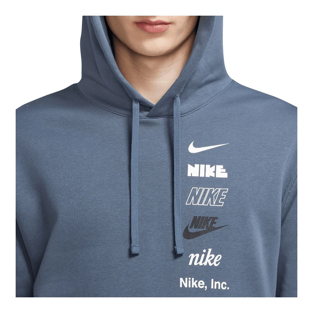 Nike Sportswear Men's Club+ Multi Logo Pullover Hoodie