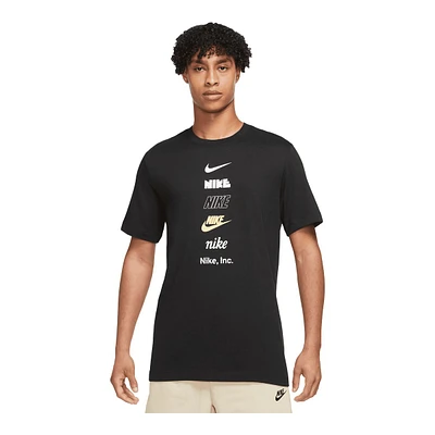 Nike Sportswear Men's Club+ Multi Logo T Shirt