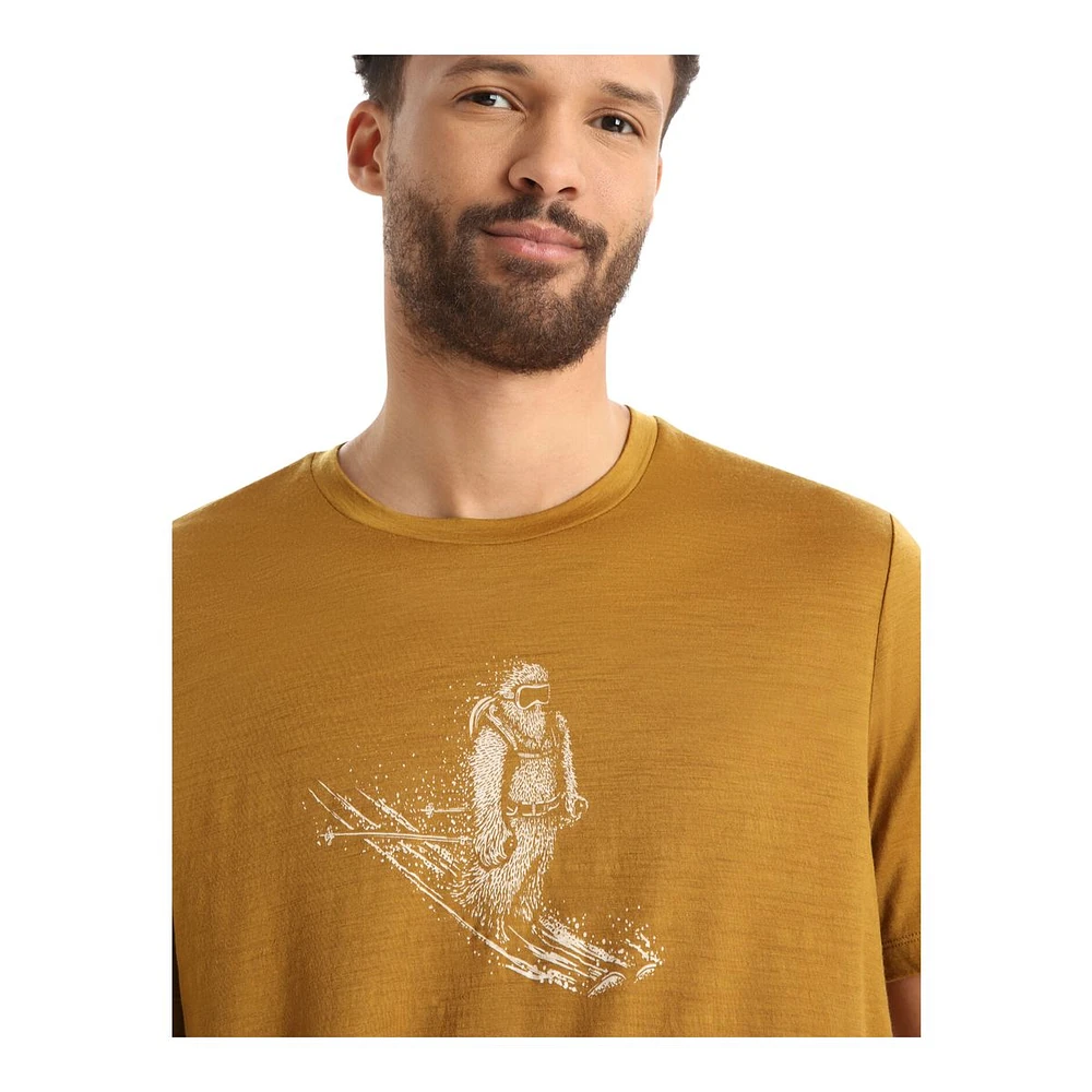 Icebreaker Men's Tech Lite II Skiing Yeti T Shirt