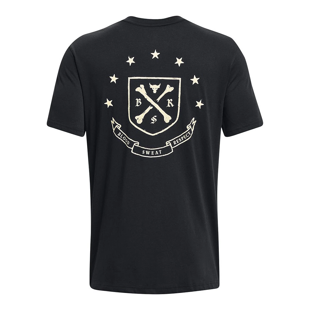 Under Armour Men's Project Rock HW Crest T Shirt