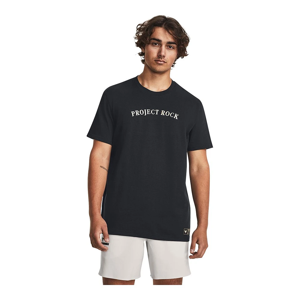 Under Armour Men's Project Rock HW Crest T Shirt