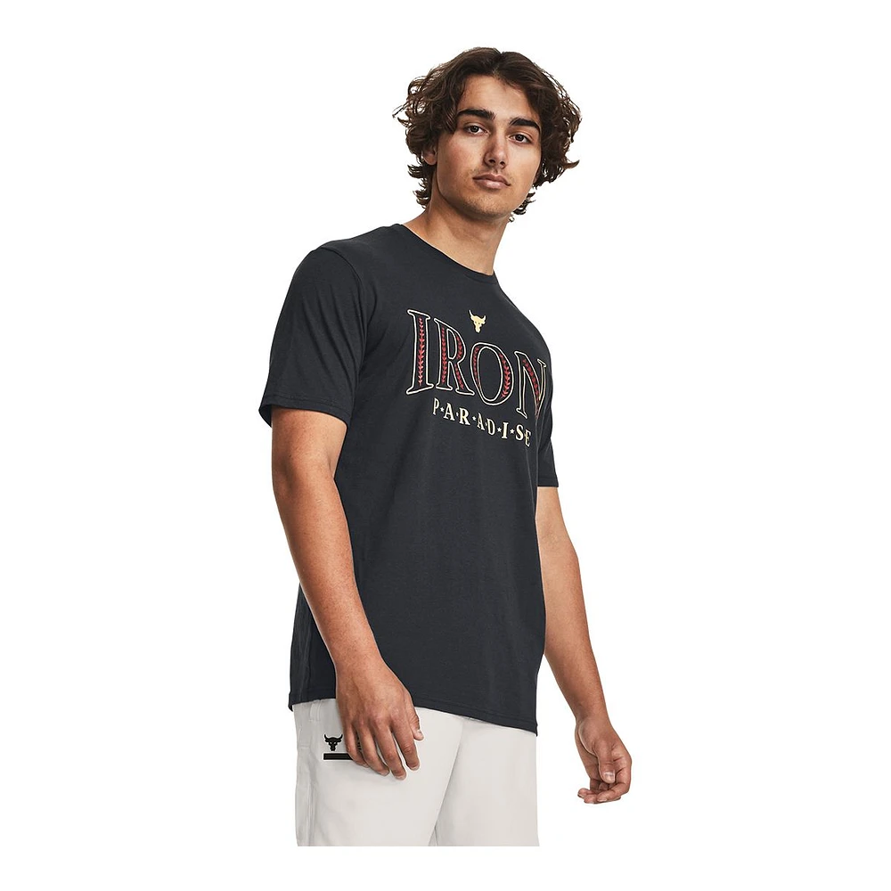 Under Armour Men's Project Rock Iron Paradise T Shirt