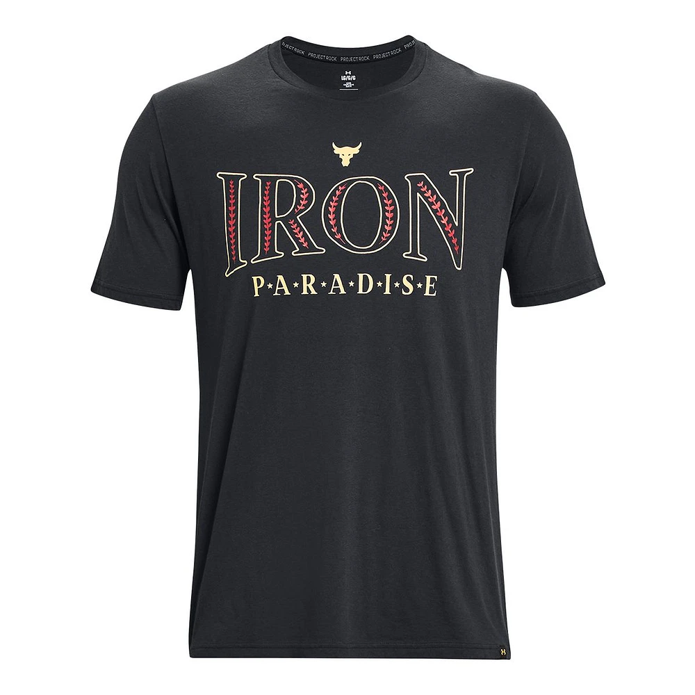 Under Armour Men's Project Rock Iron Paradise T Shirt