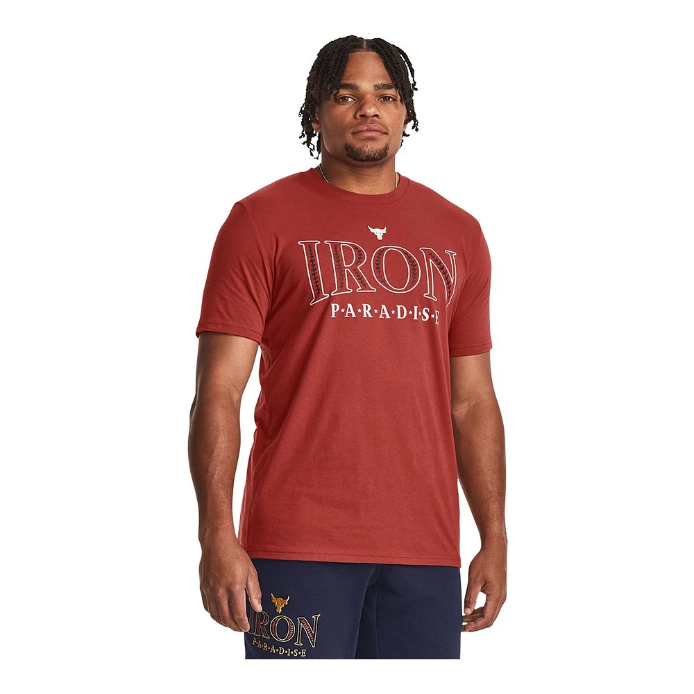 Under Armour Men's Project Rock Iron Paradise T Shirt