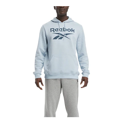 Reebok Men's Id Fleece Stacked Logo Pullover Hoodie