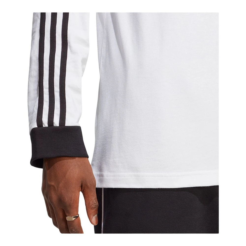 adidas Originals Men's 3-Stripes Long Sleeve T Shirt