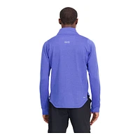 New Balance Men's Heat Grid Half Zip Long Sleeve Top