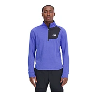 New Balance Men's Heat Grid Half Zip Long Sleeve Top