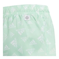 adidas Men's Badge Of Sport All Over Print Swim Shorts