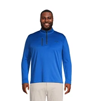 Callaway Men's Waffle 1/4 Zip Long Sleeve Polo T Shirt